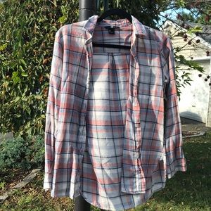 FLANNEL LONG SLEEVED TOP